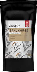 vitaldoc© | Bio-Braunhirse, frisch gekeimt 250g + 100g | Rohkost | Glutenfrei | Vegan | Bio | Reich an natürlichem Silizium | Qualität