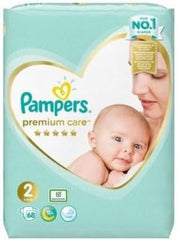 Pampers Windeln Größe 2 (4-8 kg), Premium Care Windeln, 68 Stück, Der beste Komfort und Schutz für empfindliche Haut von Pampers