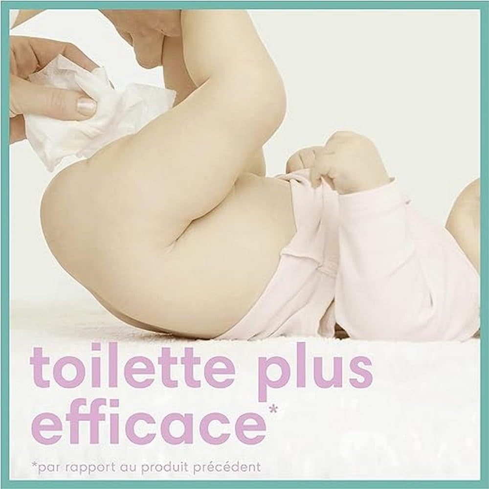 Pampers Sensitive Baby Feuchttücher, 624 Tücher (12 x 52), parfümfrei, für sanfte, schonende Reinigung (2er Pack)