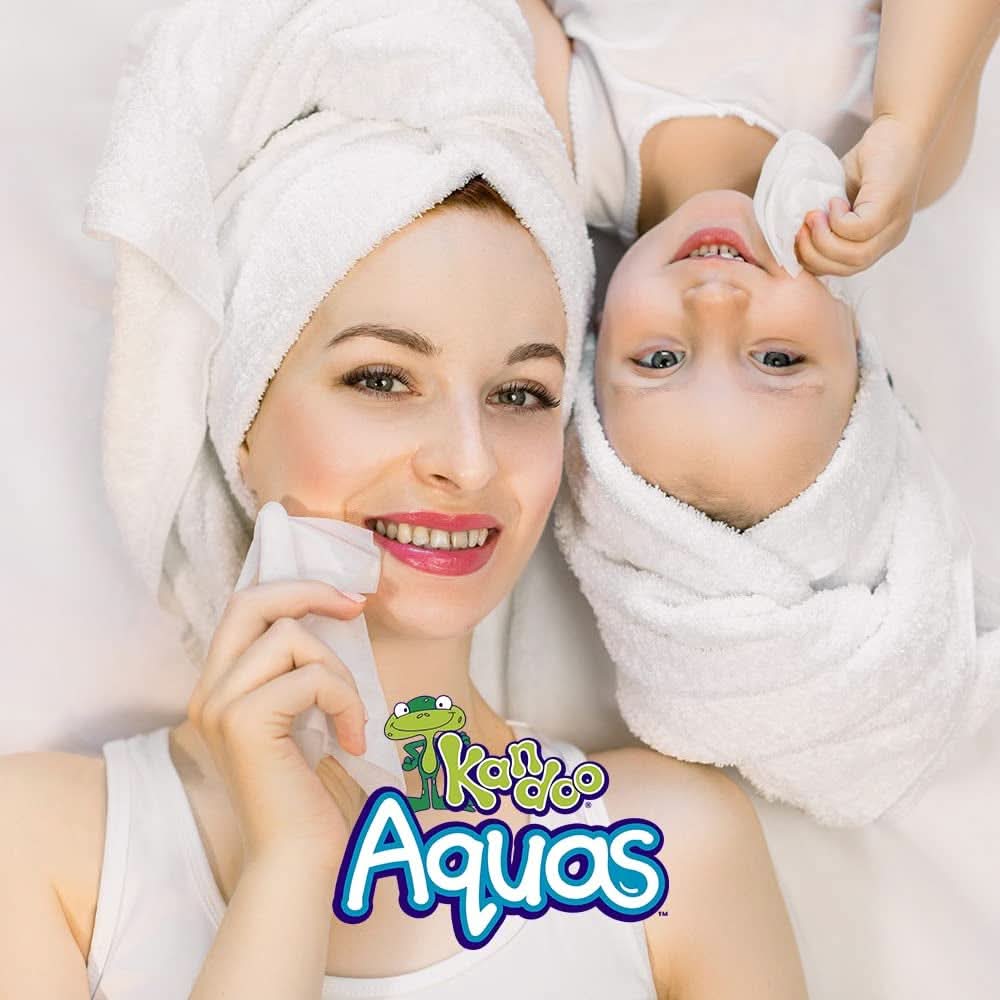 Aquas multifunktionale Toilettentücher, 99 % Wasser, 60 Stück, Baby-Feuchttücher, Naty Shop