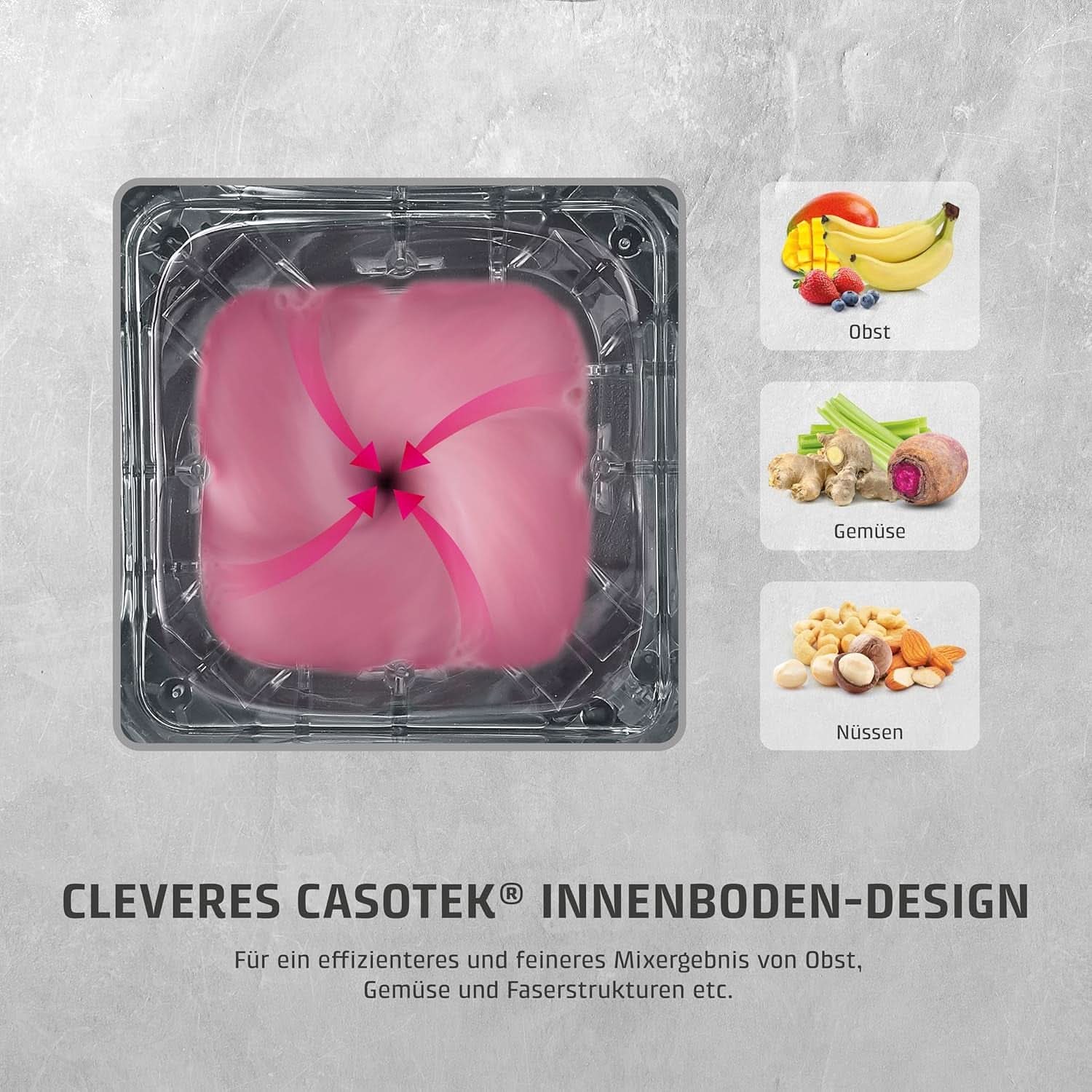 CASO Powerblender B 2000 – Profi Standmixer, 30.000 U/Min, 2000 Watt, Bruchsicherer Tritan-Mixbehälter (2 L), Bpa-Frei, Pulse-, Shake-, Smoothie-Funktion, 8-Fach Messer-System Mit Titanbeschichtung Kitchen Naty Shop