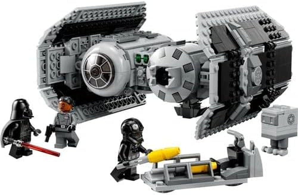 LEGO Star Wars TIE-Bomber-Modellbausatz mit Darth Vader-Minifiguren mit Lichtschwert und Gonk-Droide, Starfighter-Bauspielzeug als Geschenk 75347 Bausets Besuchen Sie den LEGO-Store