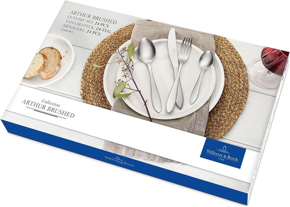 Villeroy und Boch Arthur Besteck für 6, 24 Teile, Edelstahl Kitchen Naty Shop