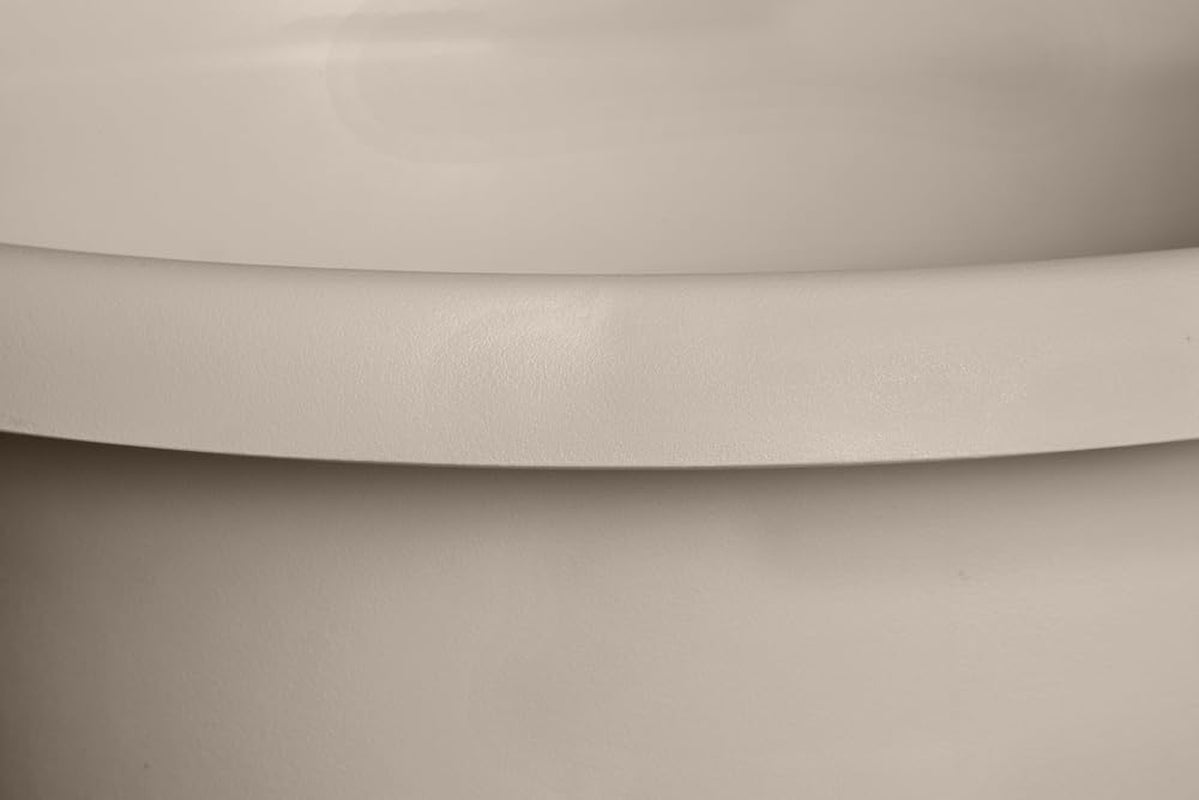 elho Amiga Round 30 - Ghiveci pentru flori pentru interior și exterior - 100% plastic reciclat - Ø 29,5 x H 20,2 cm - Bej/Bej Ciupercă