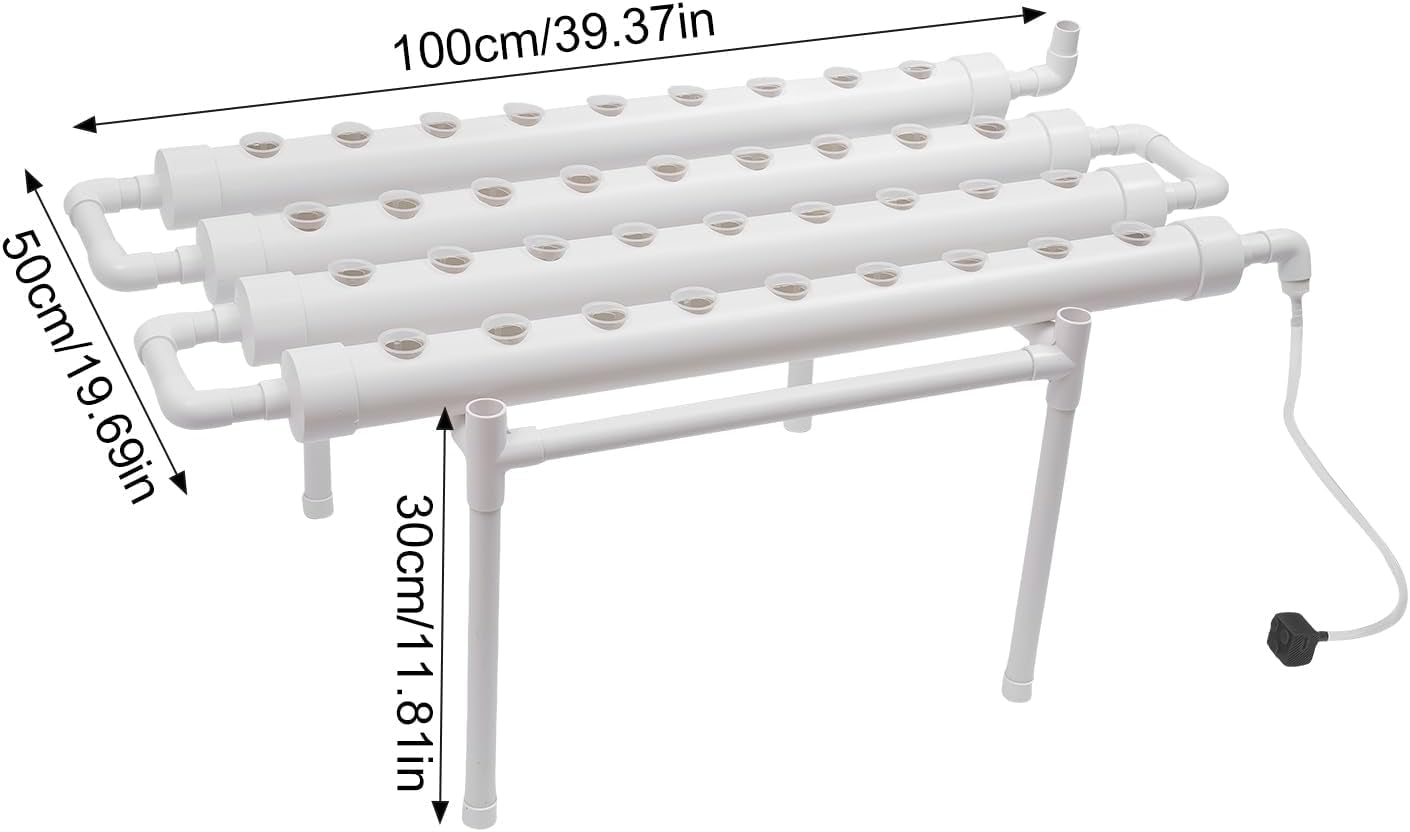 Hydrokultur-Anbauset, Hydrokultur-Anbausystem, automatisches Anbauregal mit 36 ​​Löchern, Garten-Hydrokultur-Anbauset