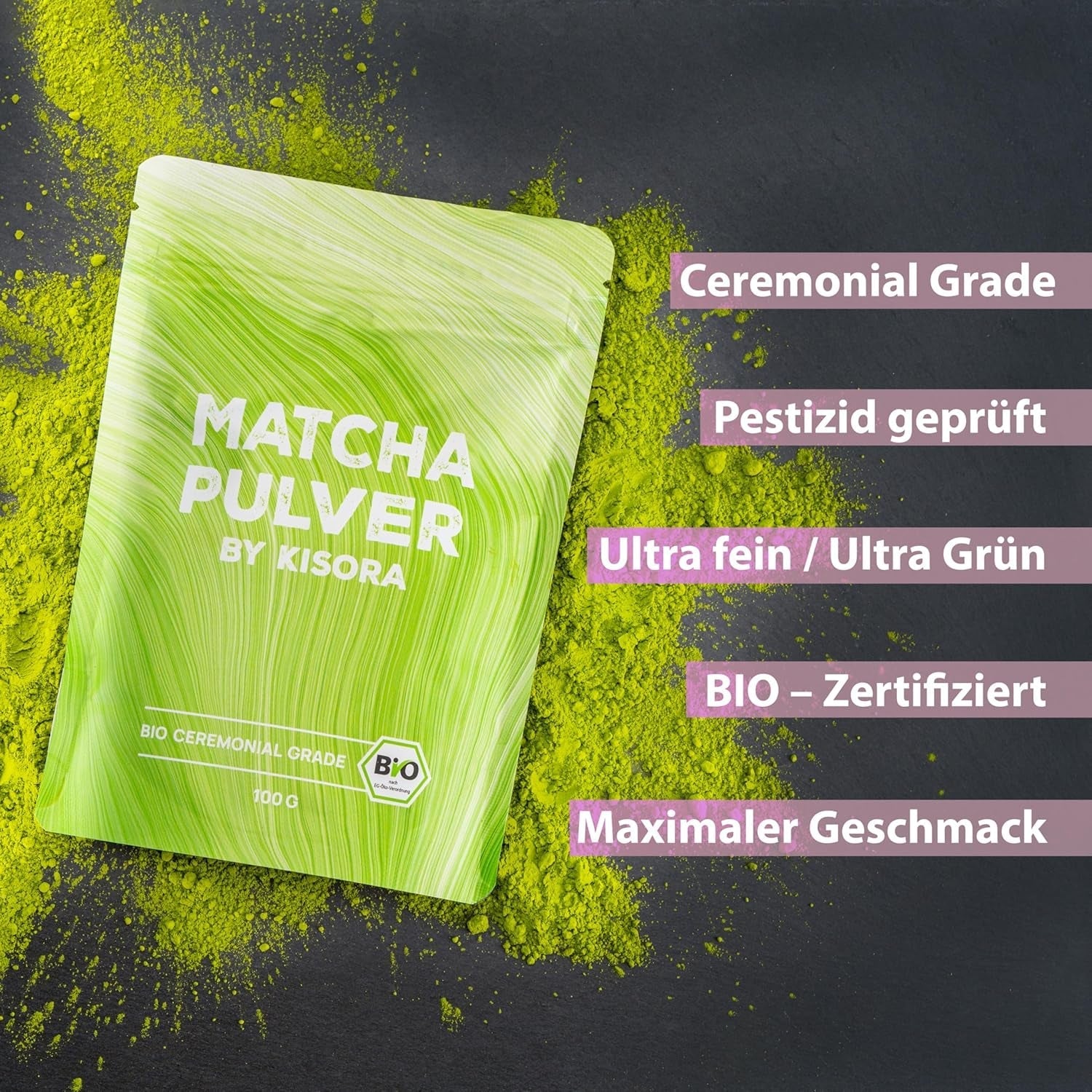 Ceremonial Matcha BIO calitate 100G ceai verde 100% organic ceai verde Machta pulbere