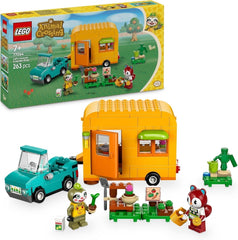 LEGO Animal Crossing Gerds Wohnwagen & Garten Rollenspielset Autospielzeug für Kinder ab 7 Jahren Mädchen und Jungen Geschenk Tierfigur Videospielspielzeug 77054 Bausets Besuche den LEGO-Store Standardtitel