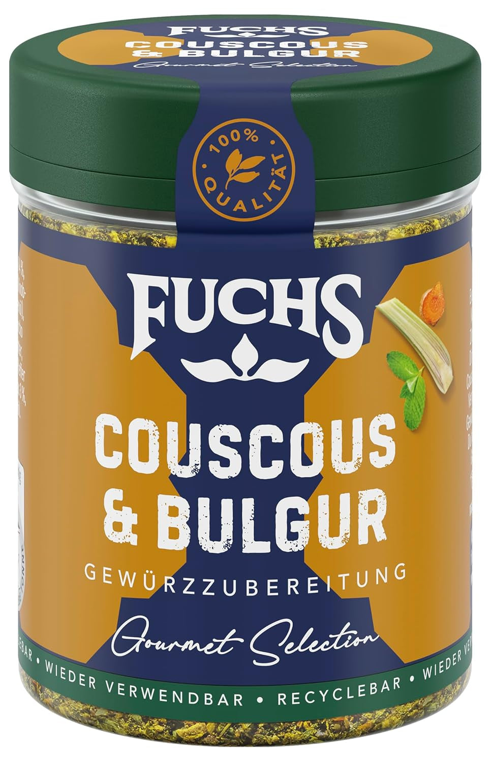 Fuchs Gewürze Gourmet Selection Naher Osten-Afrika – Dukkah Gewürzmischung, nachfüllbarer Gewürz Mix, zum Verfeinern von Fisch und Lamm, vegan, 50 g