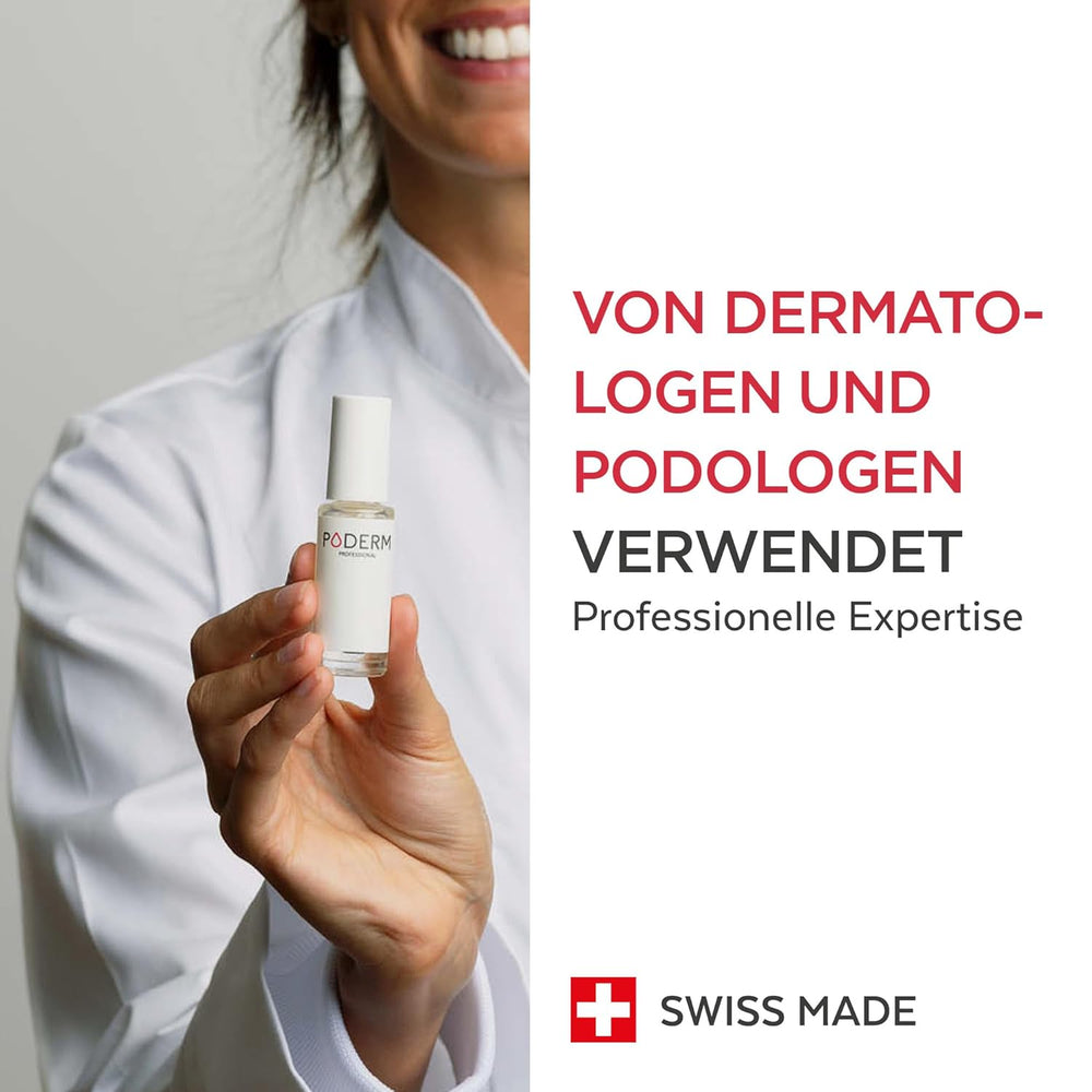 PODERM – STOPP NAGELRÖTUNG – Alternative zu Bitterlack – 100 % natürliches Anti-Stress-Pflegeserum – Aktiviert das Wachstum – Erwachsene/Kinder – Hergestellt in der Schweiz