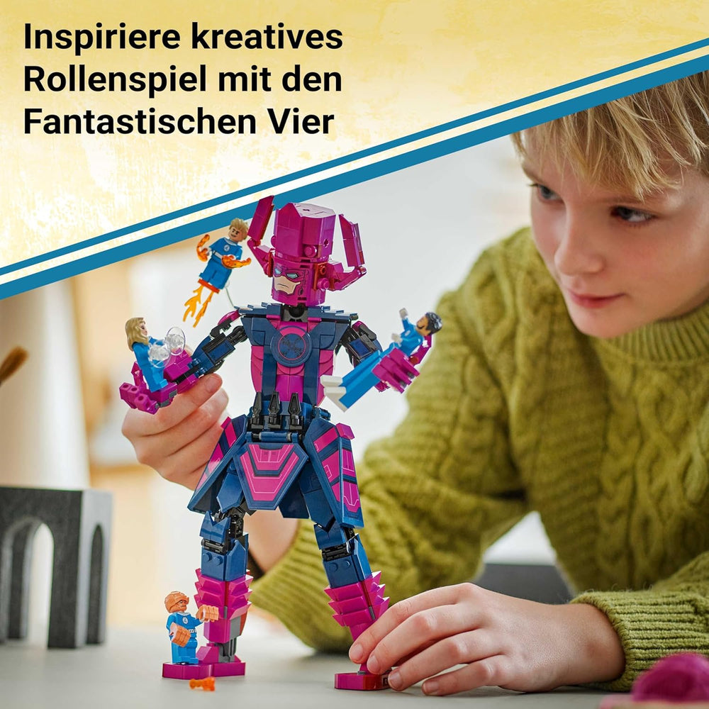LEGO ǀ Marvel Fantastic Four Vs. Galactus Baufigur – Bauset mit Superhelden – Spielset mit The Thing, Invisible Woman und Human Torch – Kreatives Geschenk für Jungen und Mädchen – 76316