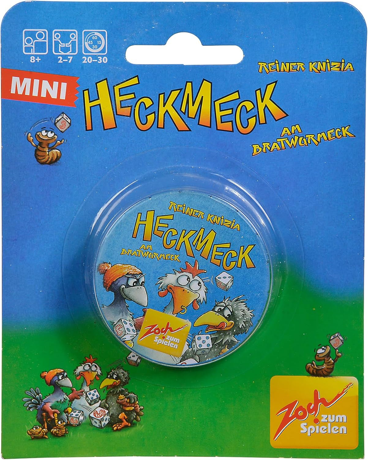 Zoch 601125200 – Heckmeck am Bratwurmeck – das turbulente Würfelspiel im beliebten Hühnerrahmen für kluge Vögel, die den Bratwurmeck-Wurm gerochen haben, ab 8 Jahren