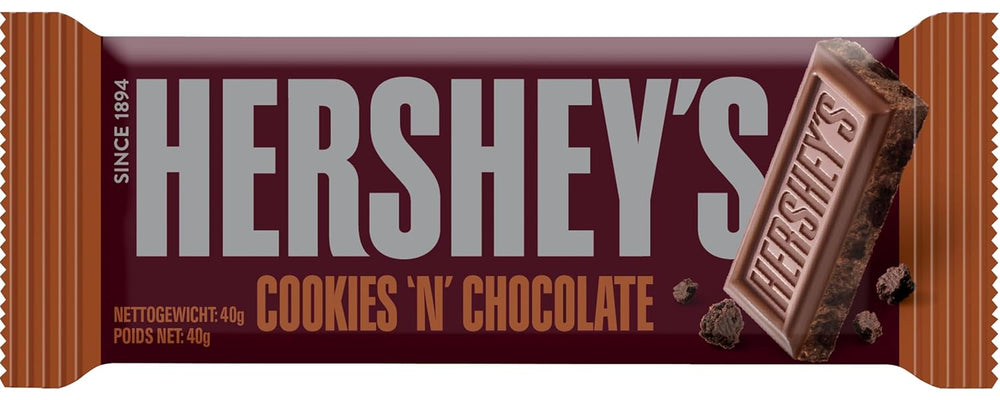 Cookies 'n' Chocolate, 24er Packung (24 x 40g) – Zartschmelzende Milchschokolade mit knusprigen Keksstückchen