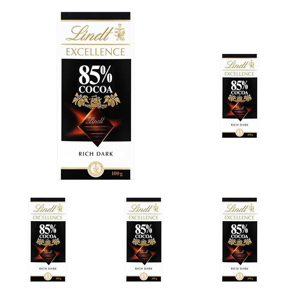 Lindt-Schokolade | Riegel EXCELLENCE 85 % Kakao | 100g | Extra dunkle Schokolade | Veganer Schokoriegel