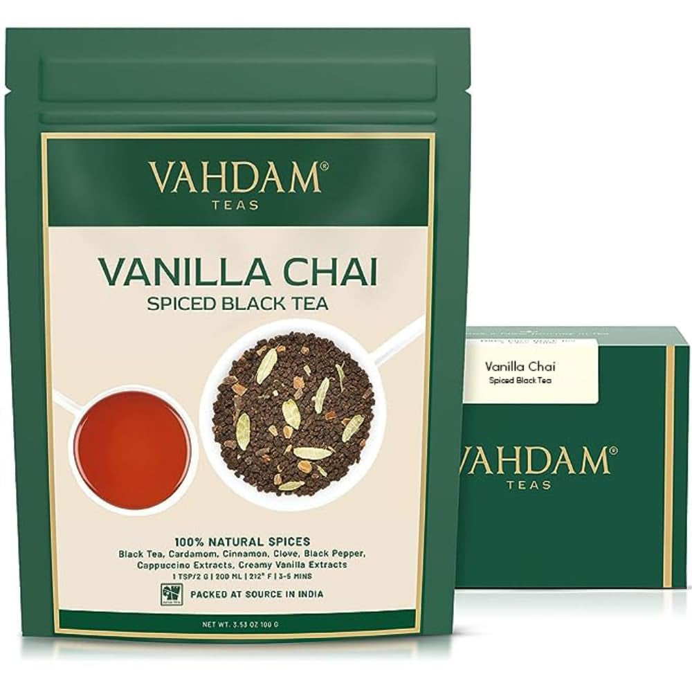 VAHDAM, ceai verde Himalayan (100 g) Ceai verde 100% pur din Himalaya | Fără gluten | Direct de la sursă din India | Preparare fierbinte/rece | Ceai verde vrac