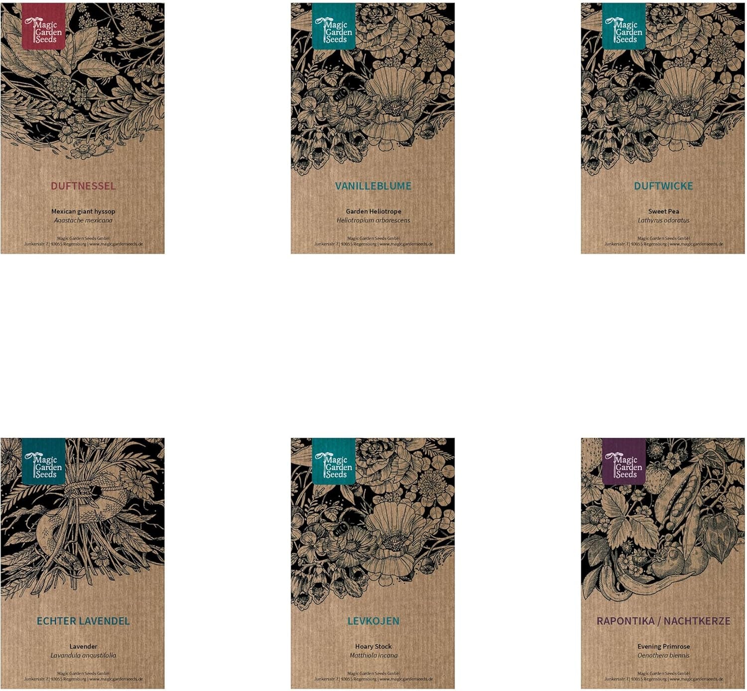 Duftende Pflanzen - Samenset mit 6 prachtvoll duftenden Blühpflanzen