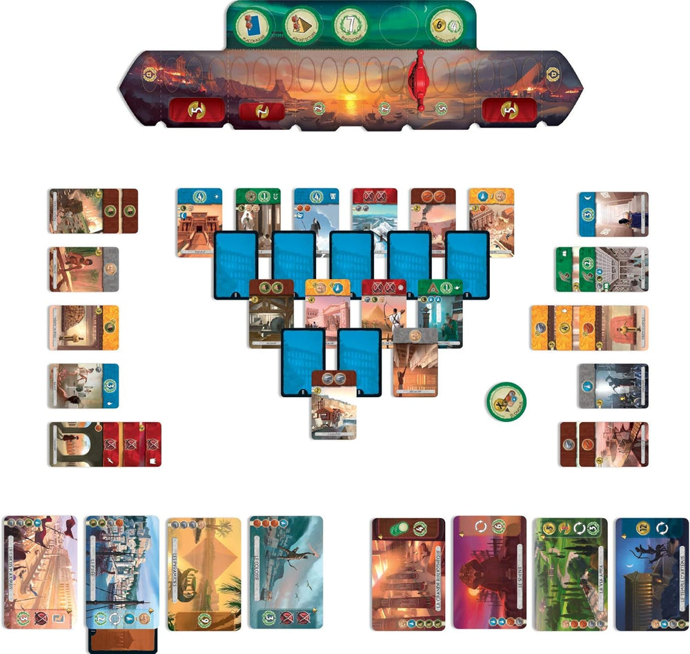 Asmodee 7 Wonders Duel, Grundspiel, Kennerspiel, Strategiespiel, 2 Spieler, ab 10 Jahren, 30 Minuten, deutsch
