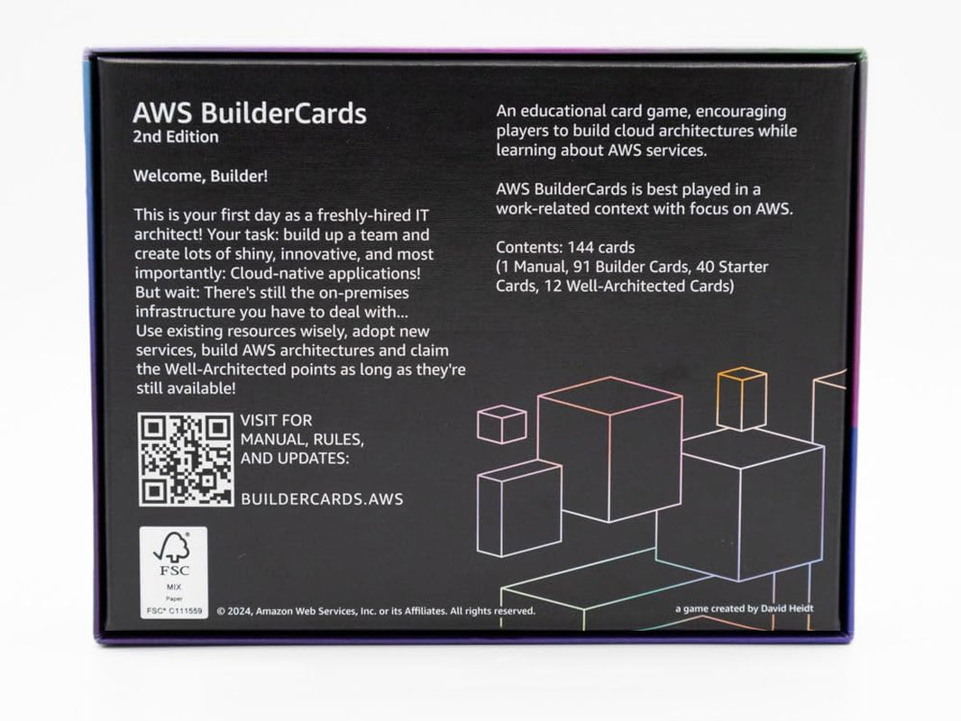 BuilderCards – Cloud Architecture Kartenspiel – Grundspiel (Englisch), Weiß