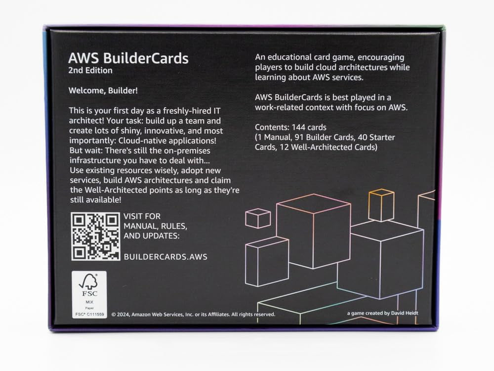 BuilderCards – Cloud Architecture Kartenspiel – Grundspiel (Englisch), Weiß