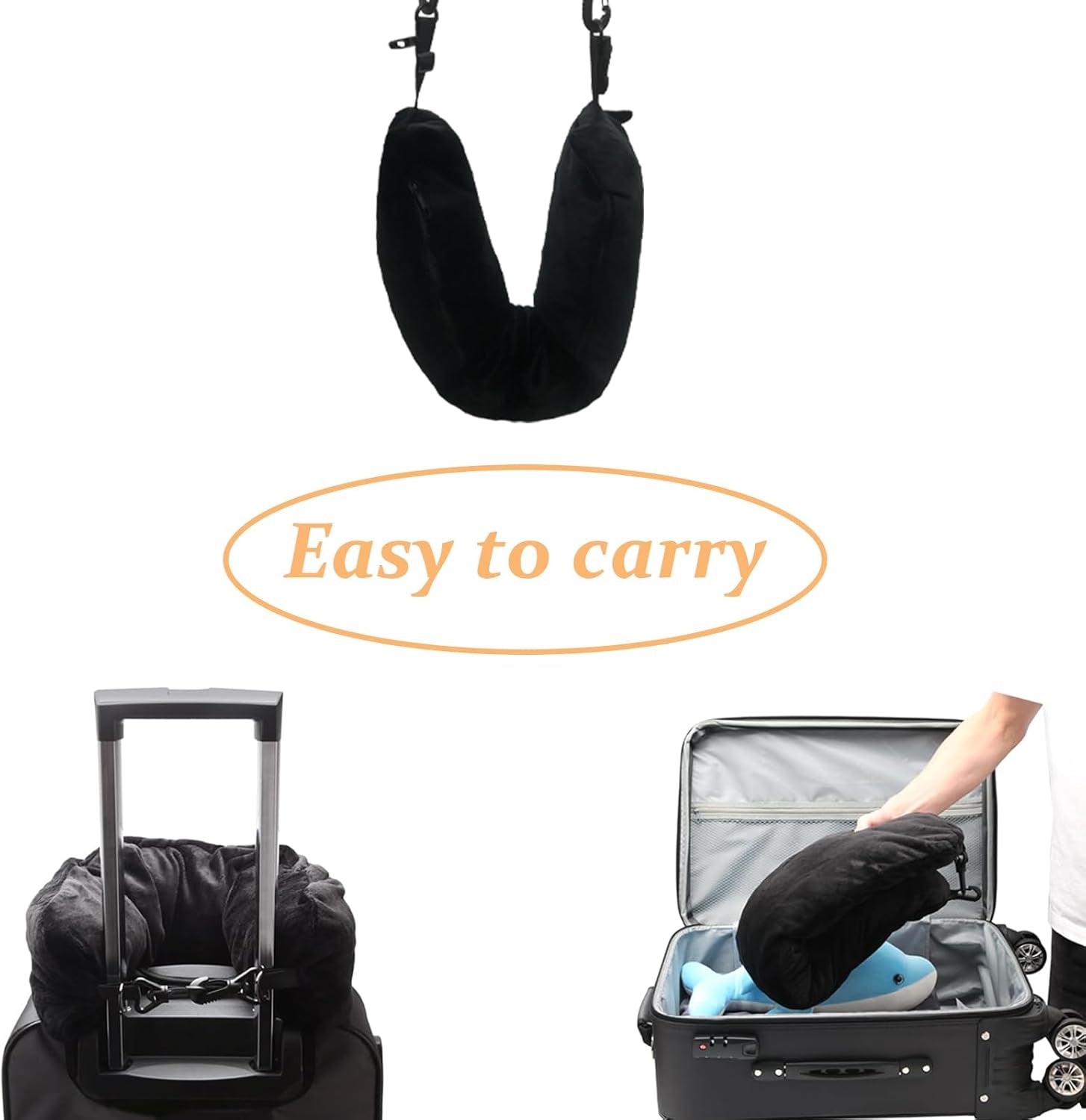 Bivpreom Pernă de gât umplută pentru călătorie, Pernă de călătorie umplută, Pernă de gât de călătorie, Umplută cu îmbrăcăminte, Se transformă în bagaj suplimentar fără exces de bagaje Perne calatorie Naty Shop