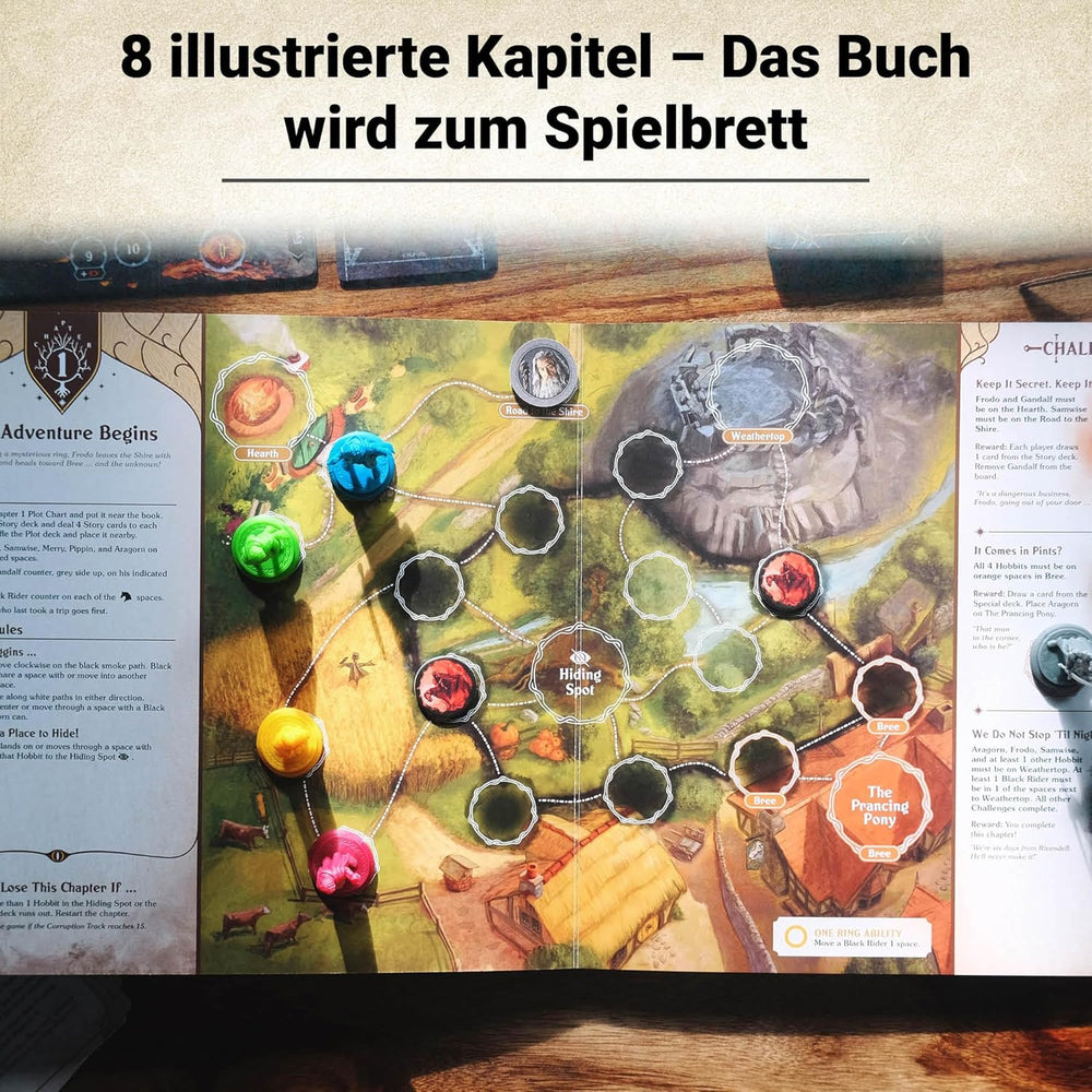 Ravensburger 27533 – Der Herr der Ringe – Kartenbasiertes Abenteuerspiel – Kooperatives Strategiespiel für 1–4 Spieler ab 10 Jahren