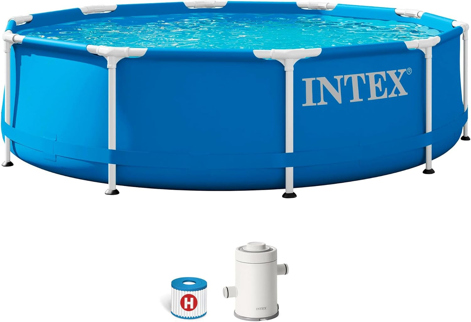 3 m x 76 cm Metallrahmenpool mit Filterpumpe, 4485 Liter, blau, 305 x 76 cm, 28202UK