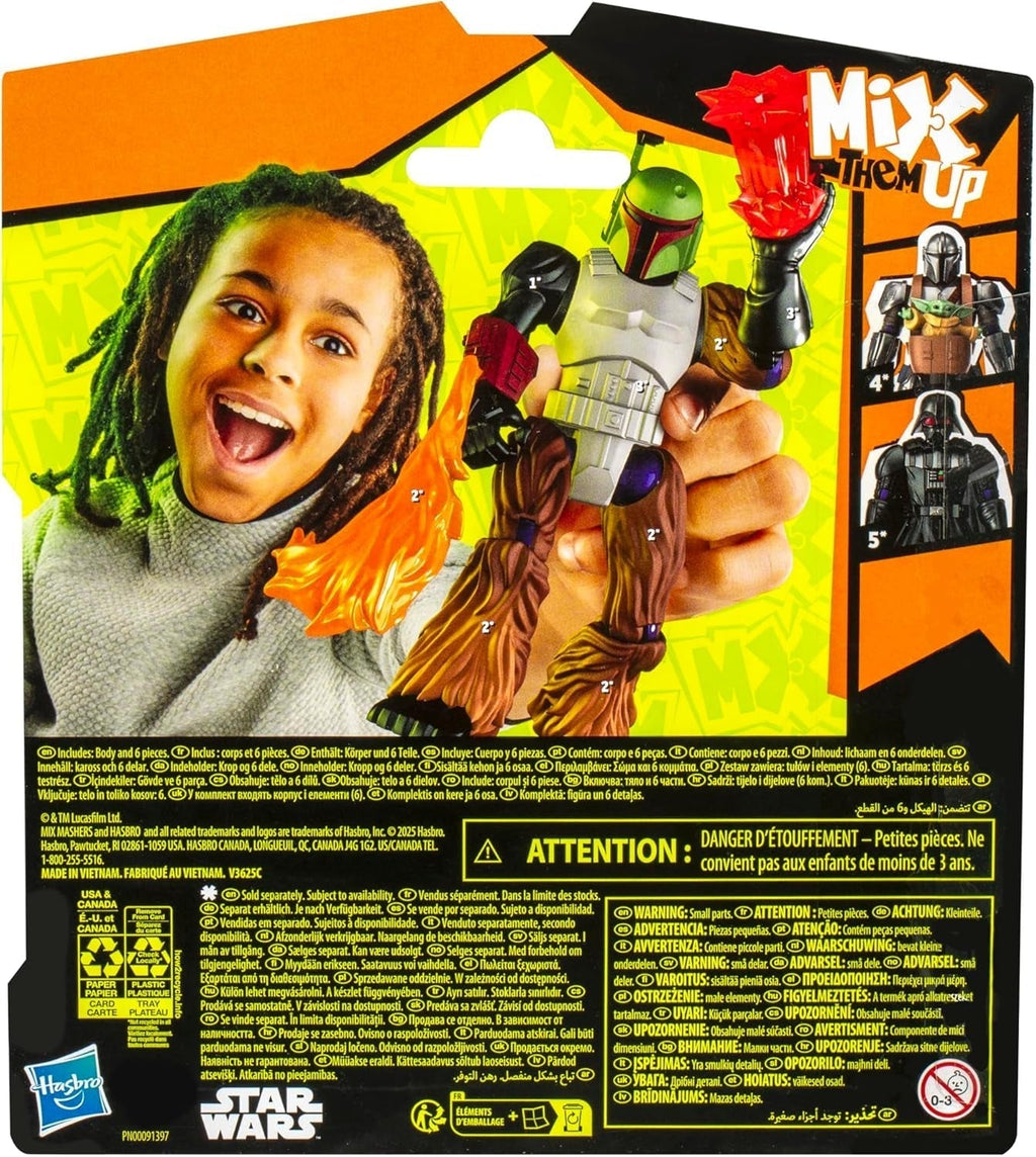 Star Wars Mixmashers Boba Fett Personalizabil Mix-And-Match Action Figure & Accesorii Action figures Naty Shop