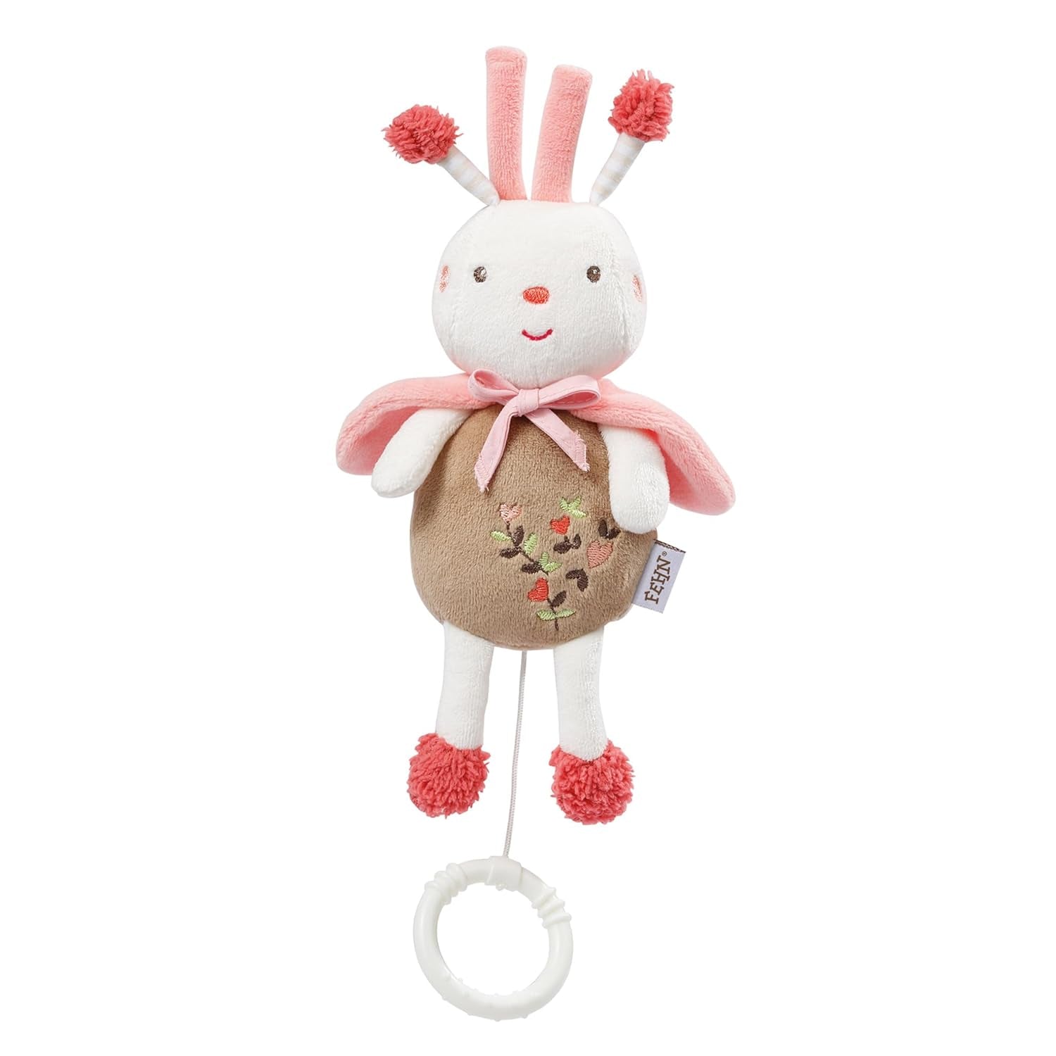 Fehn music box baby sleep aid sheep - jucărie de pluș cu atașament - melodie de ajutor pentru somn "Brahms lullaby" - jucărie pentru copii pentru deplasare și acasă - jucării muzicale pentru bebeluși și copii Jucarii Bebe Naty Shop Albină