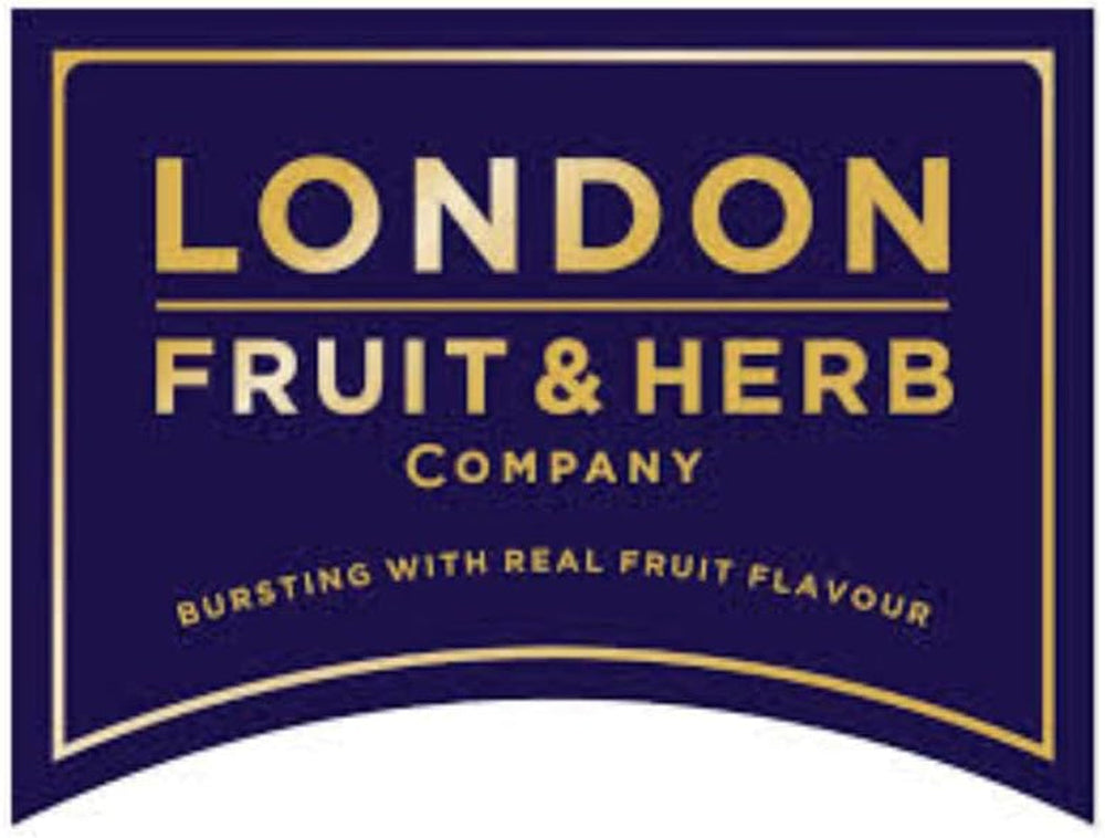 London Fruit® | Infuzie de condimente și portocale | Infuzie de scorțișoară, portocale și ghimbir, pliculețe individuale – 20 filtre (40 g) | Ceai din plante fără cofeină
