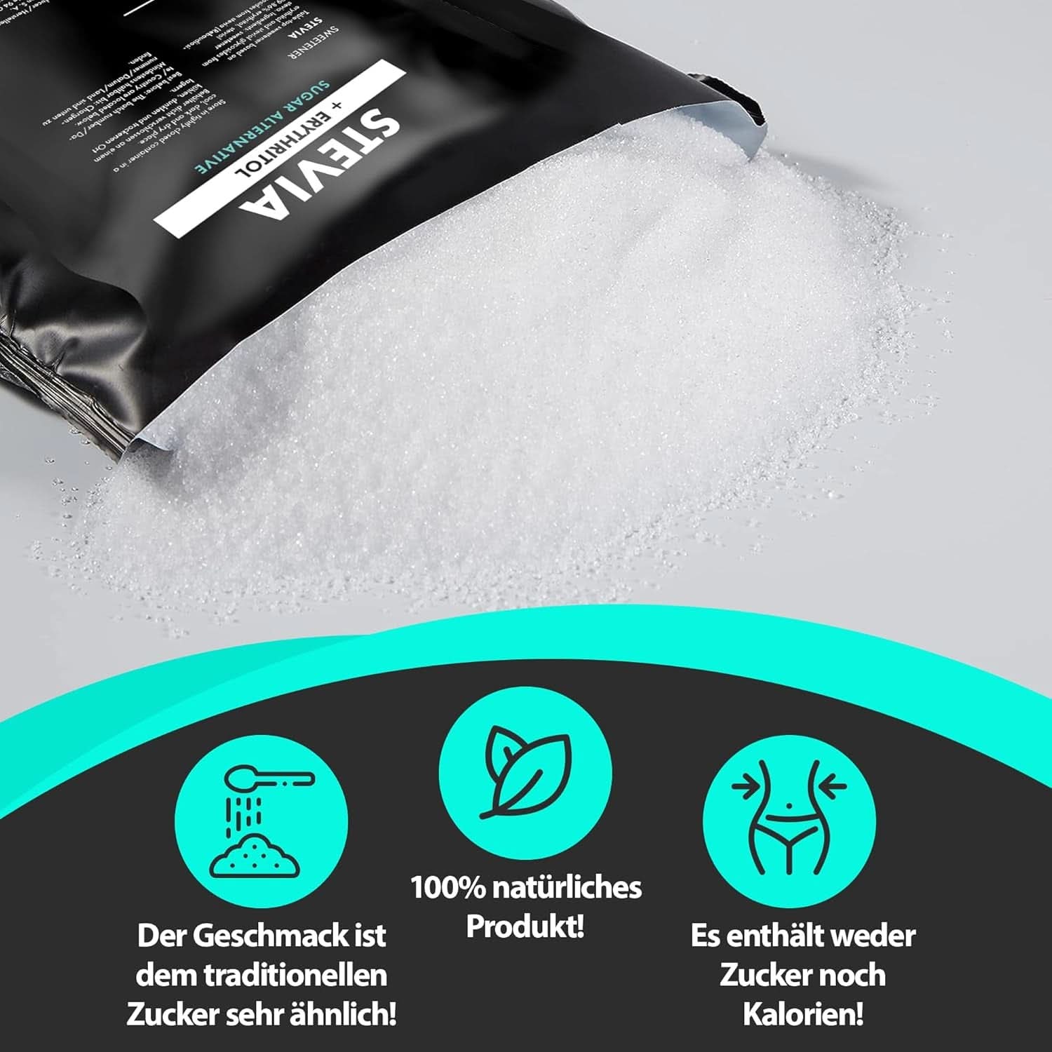 Nature Diet - Stevia-Süßstoff, 1 kg Süßstoffe Naty Shop