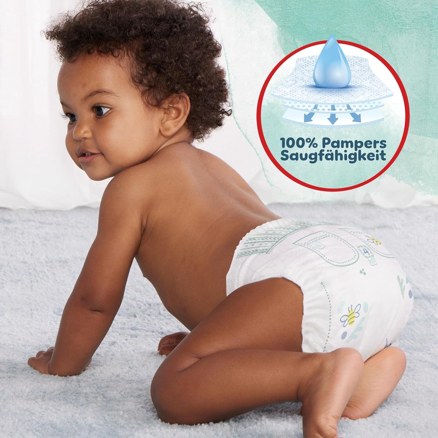 Pampers Harmony Pants Windeln der Größe 6, 132 Windeln, 15 kg+, sanfter Hautschutz und 360°-Komfort