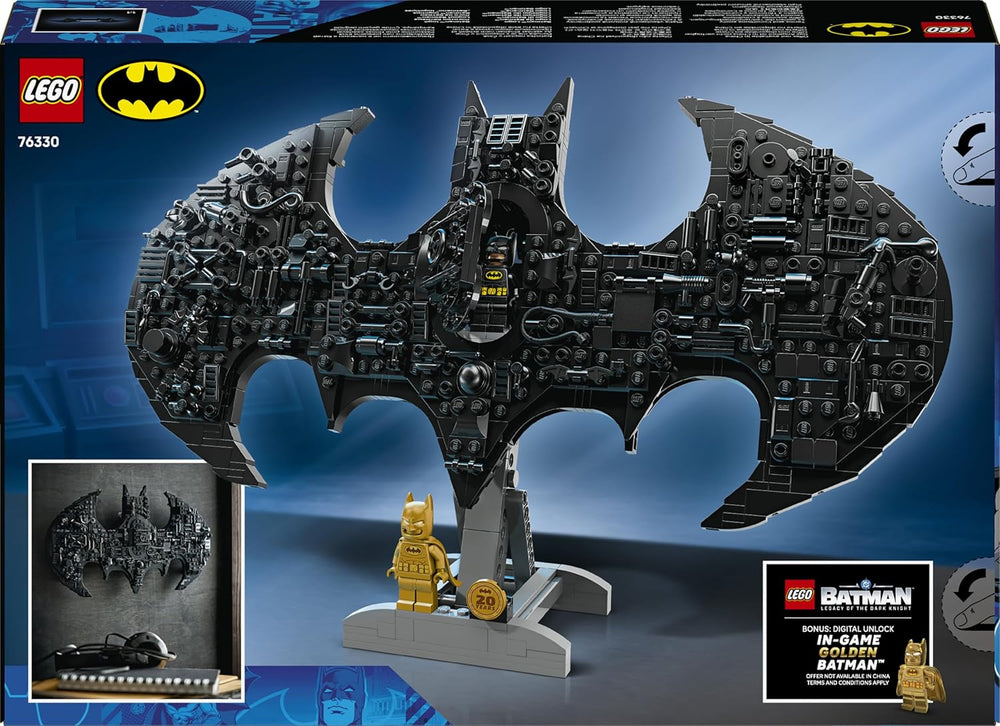 LEGO DC Batman: Batman Logo – Superhelden Spielzeug mit Minifiguren – Kreativer Modellbau für Jungen und Mädchen – DIY Deko für Kinderzimmer – Geschenk für Fans ab 12 Jahren – 76330
