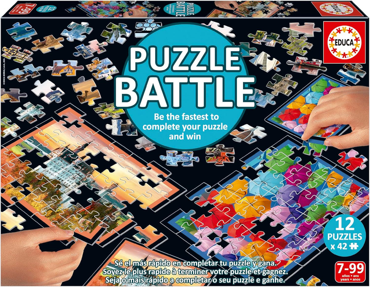 Educa - Puzzle Battlescapes. O bătălie autentică a pieselor | Fii primul care completează puzzle-ul pentru a deveni câștigător. De la 7 ani (20121) Puzzle Naty Shop Călătorii