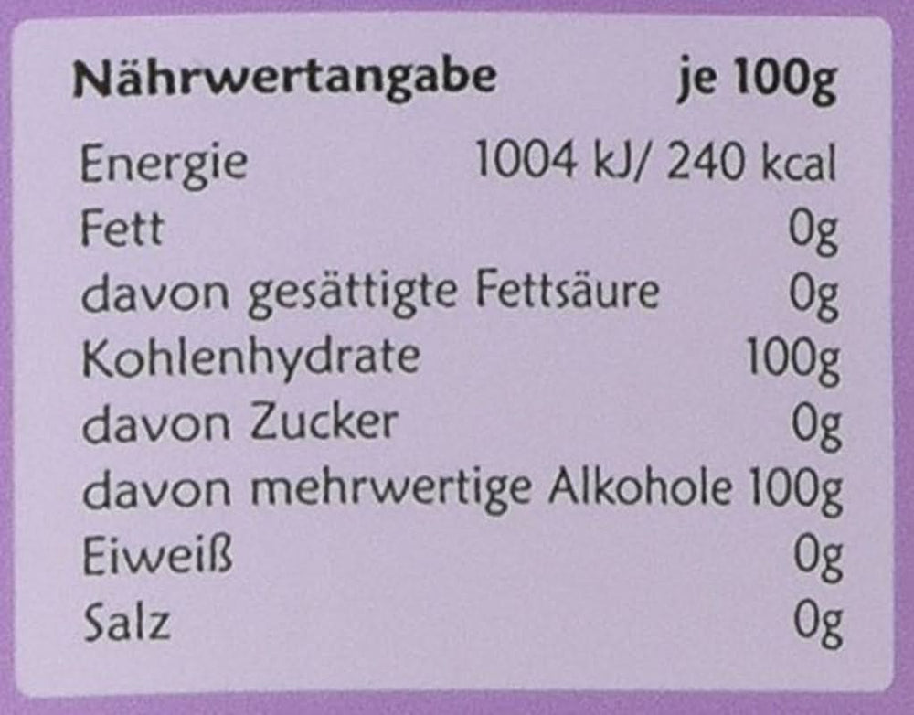 Original Birkenzucker aus Finnland, 1 kg Süßstoffe Naty Shop