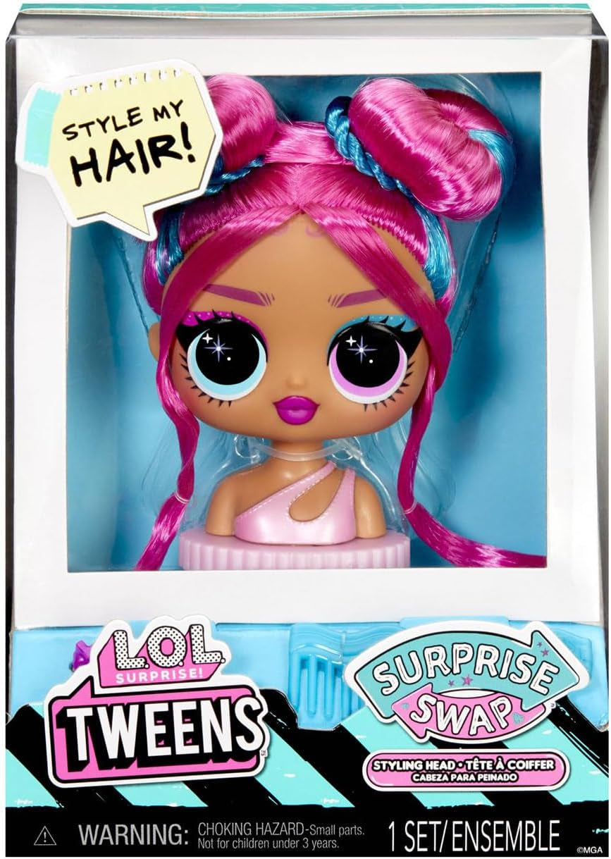 L.O.L. Surprise! Tweens Surprise Swap Serie - Styling-Köpfe mit tollen Haar-Accessoires und wunderschönem Haar - ideal für Kinder ab 4 Jahren,Mehrfarbig