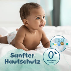 Pampers Harmony Windeln, Größe 4, 174 Windeln, 9 kg–14 kg, sanfter Hautschutz mit 100 % Pampers-Schutz