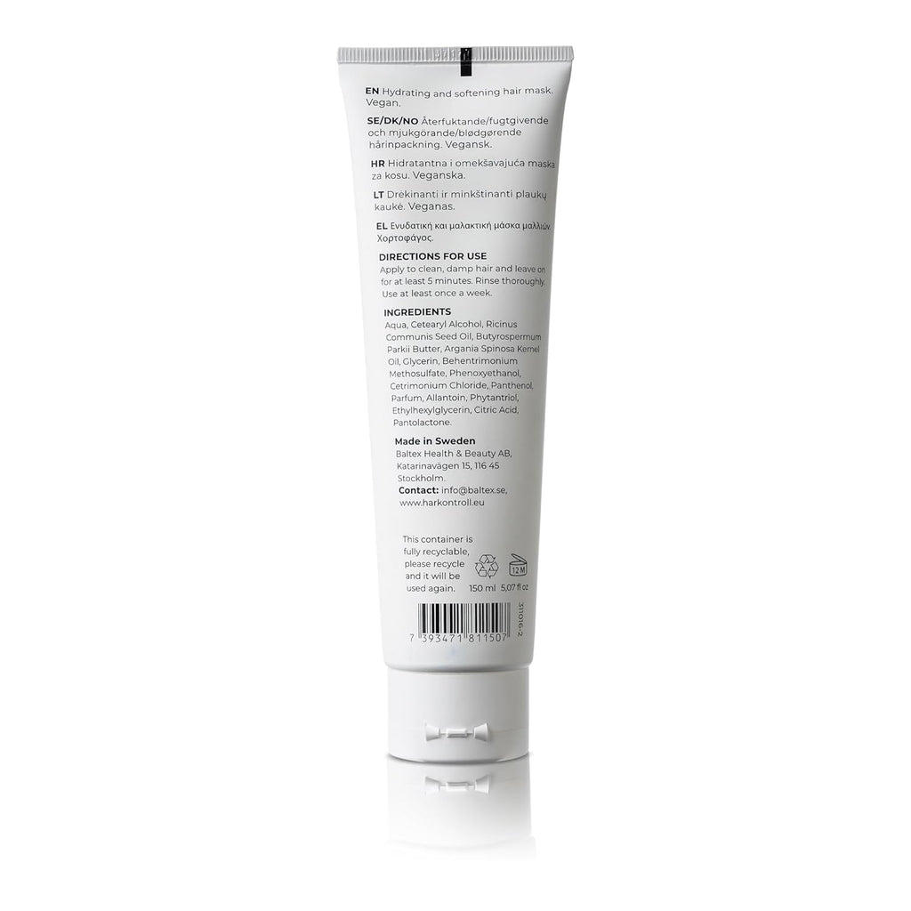 Harkontroll Deep Intense Hydrating Mask, mască de păr intens hidratantă, 150 ml Masca de par Naty Shop