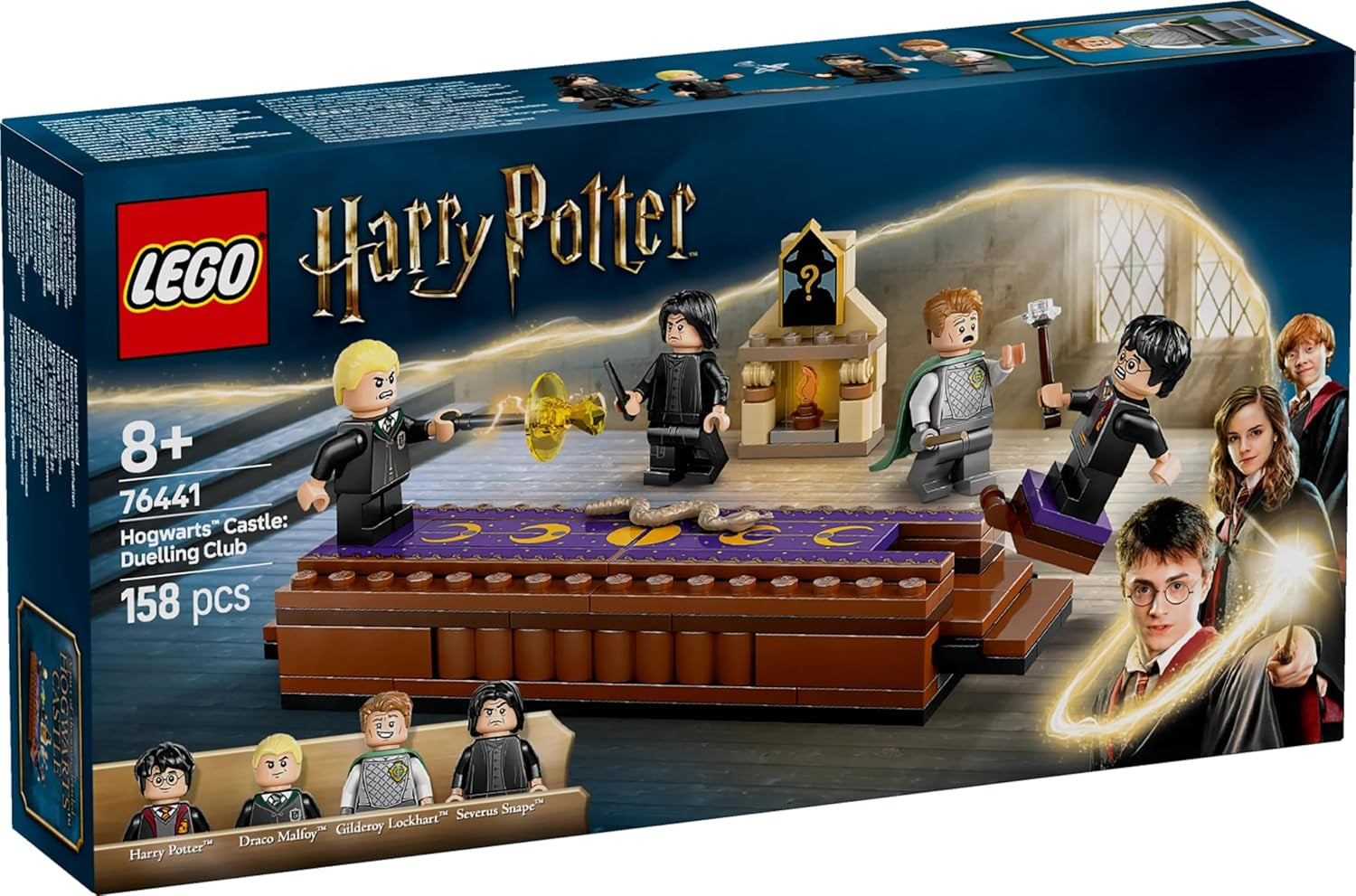 LEGO Harry Potter Hogwarts Castle: Dueling Club Bauset mit 4 Minifiguren inkl. Draco Malfoy, Gilderoy Lockhart & Severus Snape, Set Mit Funktion Für Jungen und Mädchen ab 8 Jahren 76441 Bausets Besuche den LEGO-Store