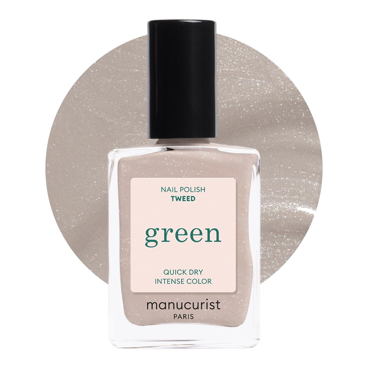 Manucurist Green – Rosy Beige Shell Beige Nagellack – Schnell trocknender Nagellack – DIY-Nägel – Vegan 12-Free – Pflanzenbasiert – Nagellack – Hergestellt in Frankreich
