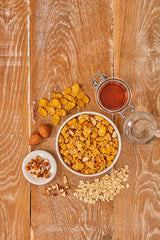 Dr. Oetker Vitalis Crunchy Flakes: Knuspermüsli mit Cornflakes und Mandelstückchen, 5er Pack (5 x 600g)