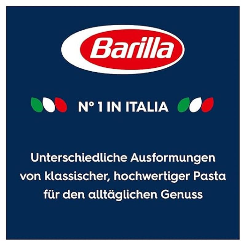 Pasta Barilla Classic Girandole Nr. 34, aus hochwertigem Hartweizen, immer al dente (1 x 500g)