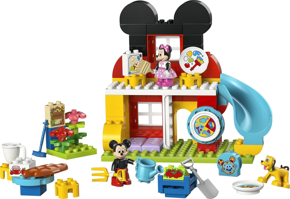 LEGO DUPLO | Micky Maus Wunderhaus mit Minnie und Pluto - Pädagogisches Feinmotorik-Spielzeug für Kleinkinder - inkl. 3 Figuren & Toodles - Geschenk für Jungen & Mädchen ab 2 Jahren - 10465