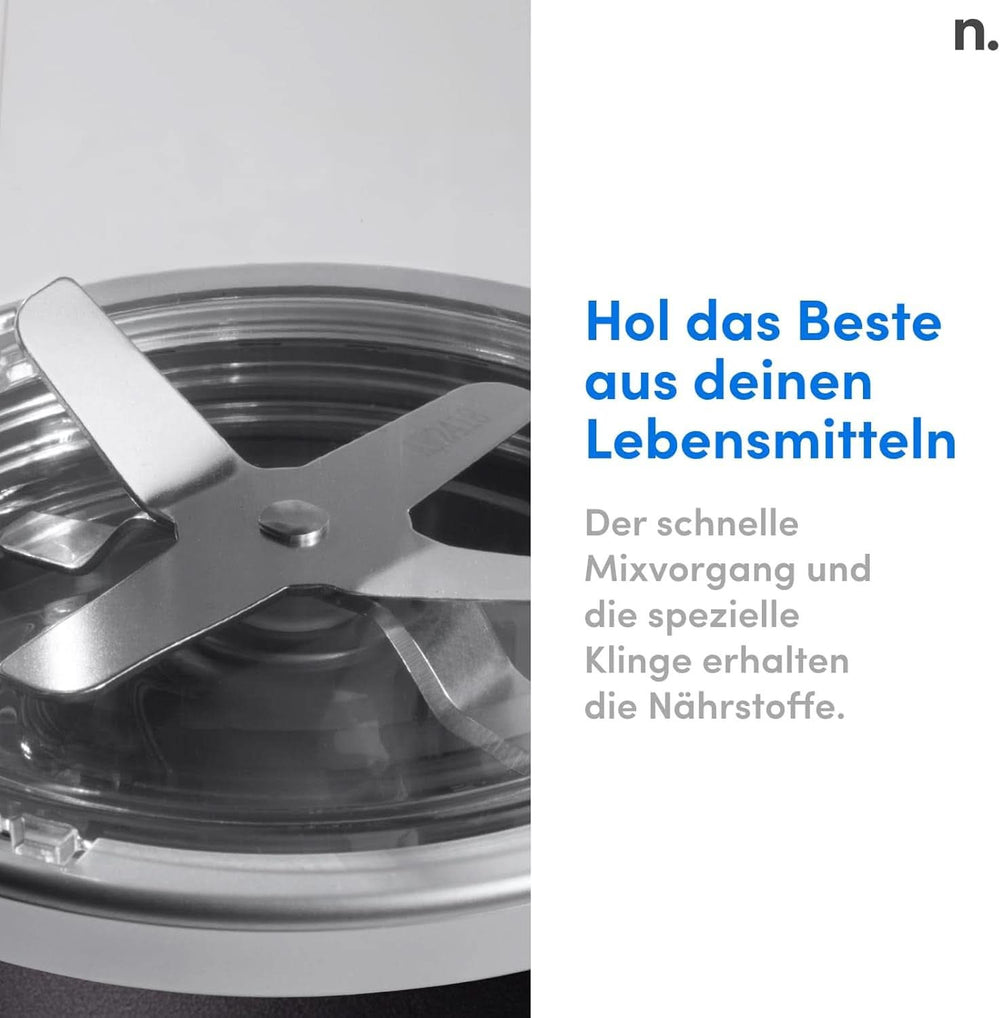 Nutribullet Pro, 900 Watt Leistung, Einfach Und Schnell in Der Anwendung, Kompakt, Leicht Zu Reinigen, Mit 700 Ml Becher, Smoothiemixer, Smoothie Maker, Elektrischer Mixer, NB904B, Schwarz Mama si Copilul Naty Shop