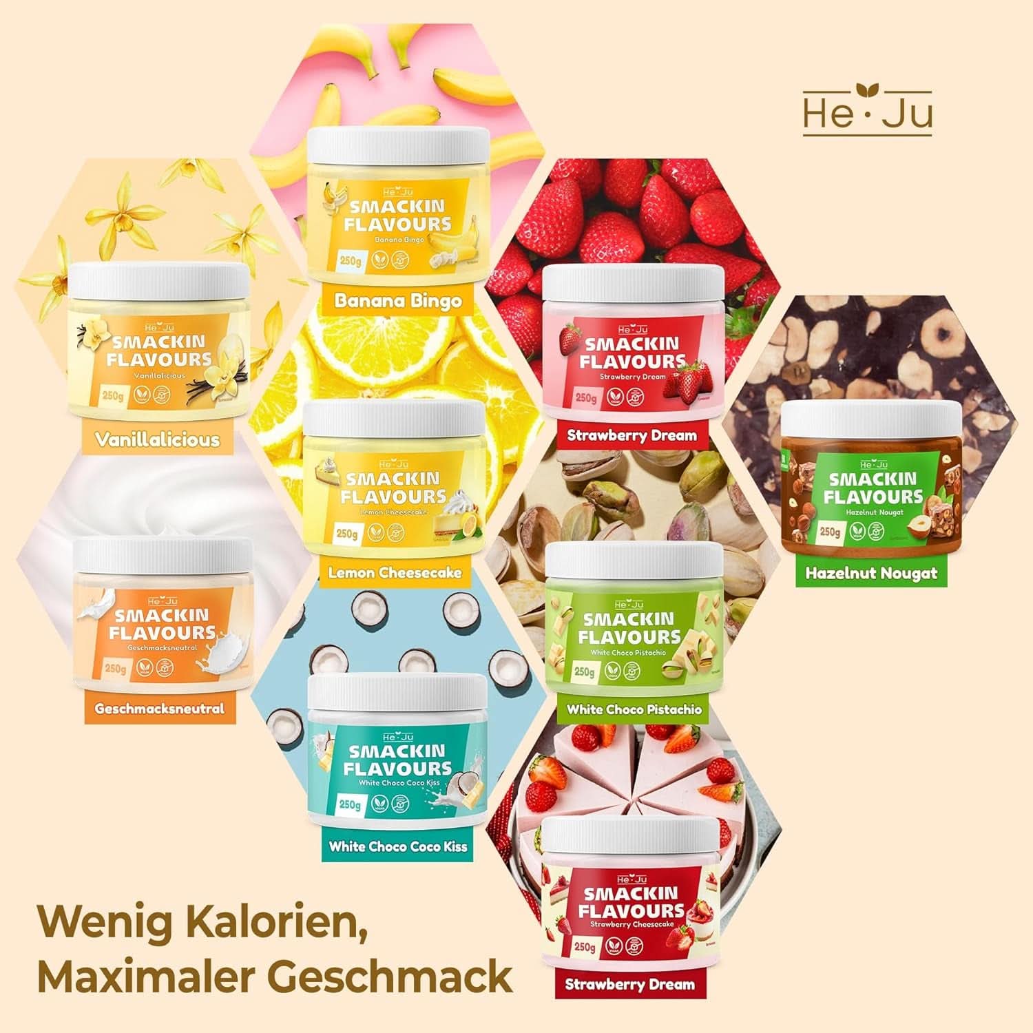 He-Ju, Pulver mit Bananengeschmack, 250 Gramm Aromen Naty Shop