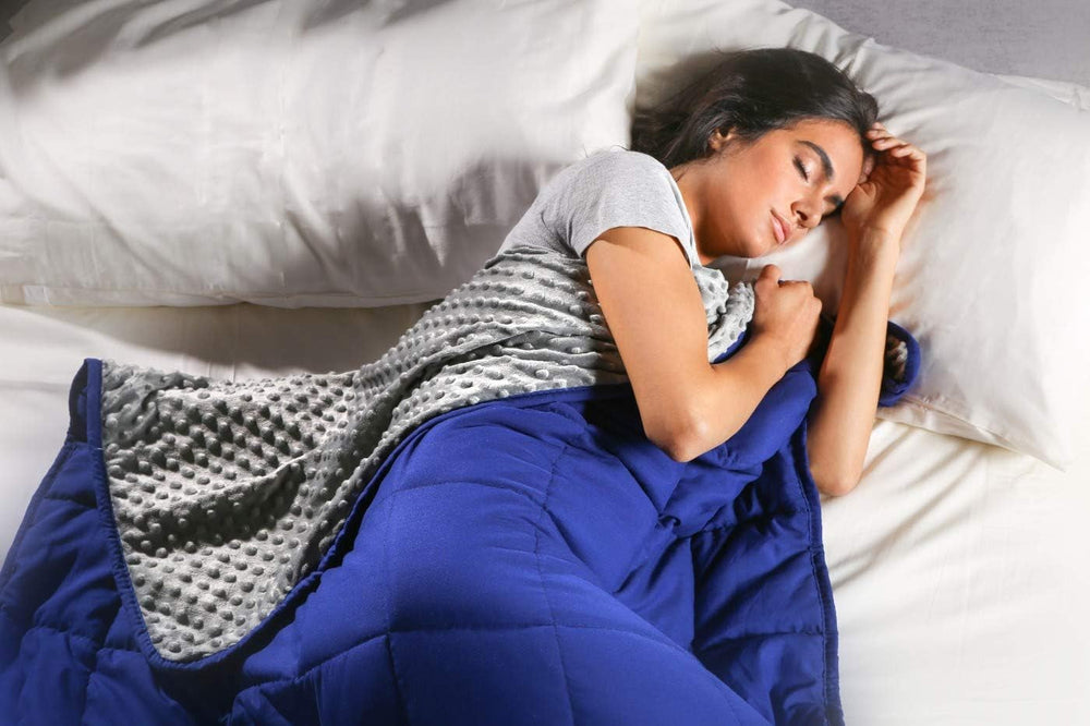 Kanguru Calmya, Pătură ponderată 10,5 kg, Vă ajută să adormiți și să dormiți mai bine, Potrivit pentru persoanele cu o greutate corporală de peste 90 kg Plapumi si pilote Naty Shop