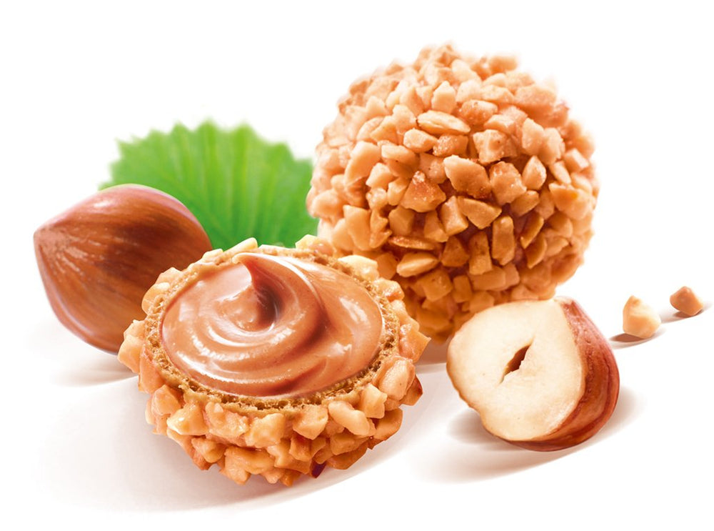 GiOTTO – eine Gebäckspezialität nach original italienischem Rezept – Waffelschale, Milch- und Haselnusscremefüllung und Haselnussstückchenglasur – 10 x 21,5 g