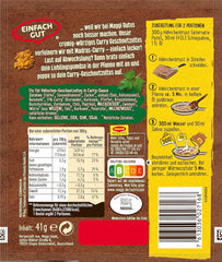 MAGGI Fix für Curry Geschnetzeltes, Würzmischung, mit natürlichen Zutaten*, für 2 Portionen, 1er Pack (1 x 41g)