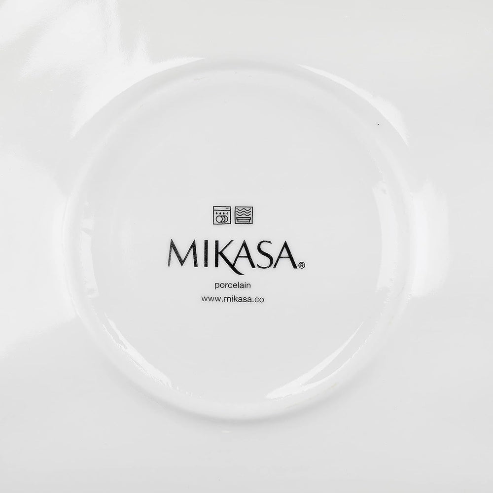 Mikasa Camberlie Essgeschirr Set, Weißes Porzellan Im Scandi Style, Teller Und Schüsseln, 12Er Set Seturi vesela masa Naty Shop