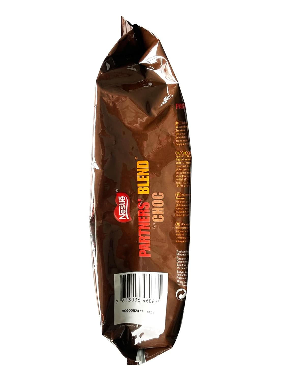 NESTLÉ Partners' Blend Type Choc, Kakao-Getränkepulver für Verkaufsautomaten, 1 Packung (1 Beutel x 1 kg) Kakao und heiße Schokolade Naty Shop