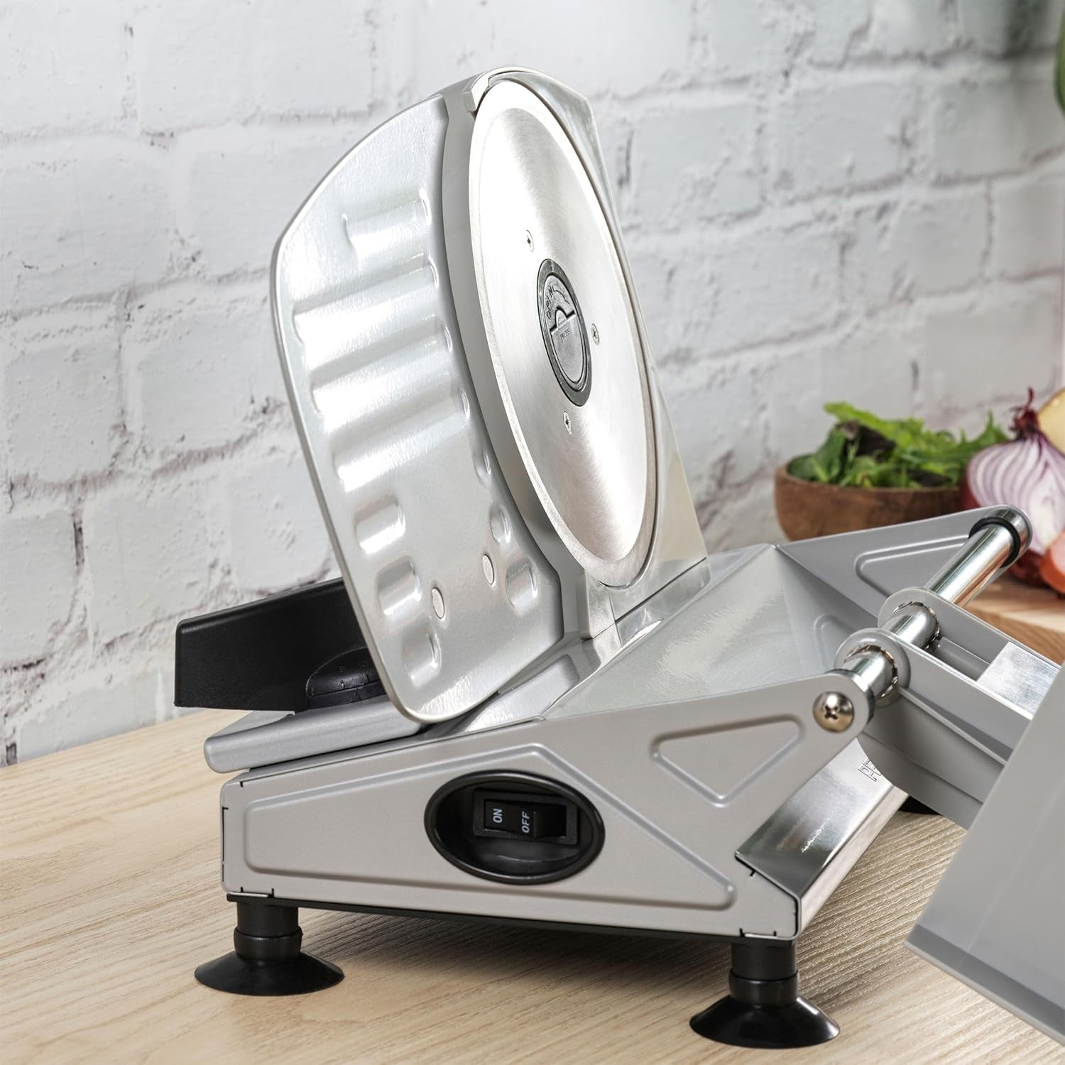 Petra PT4636VDE Multifunktionaler elektrischer Allesschneider, Schnittstärke 1–15 mm, 3 glatte Edelstahlklingen. Aktenvernichter und Schneidemaschinen Naty Shop