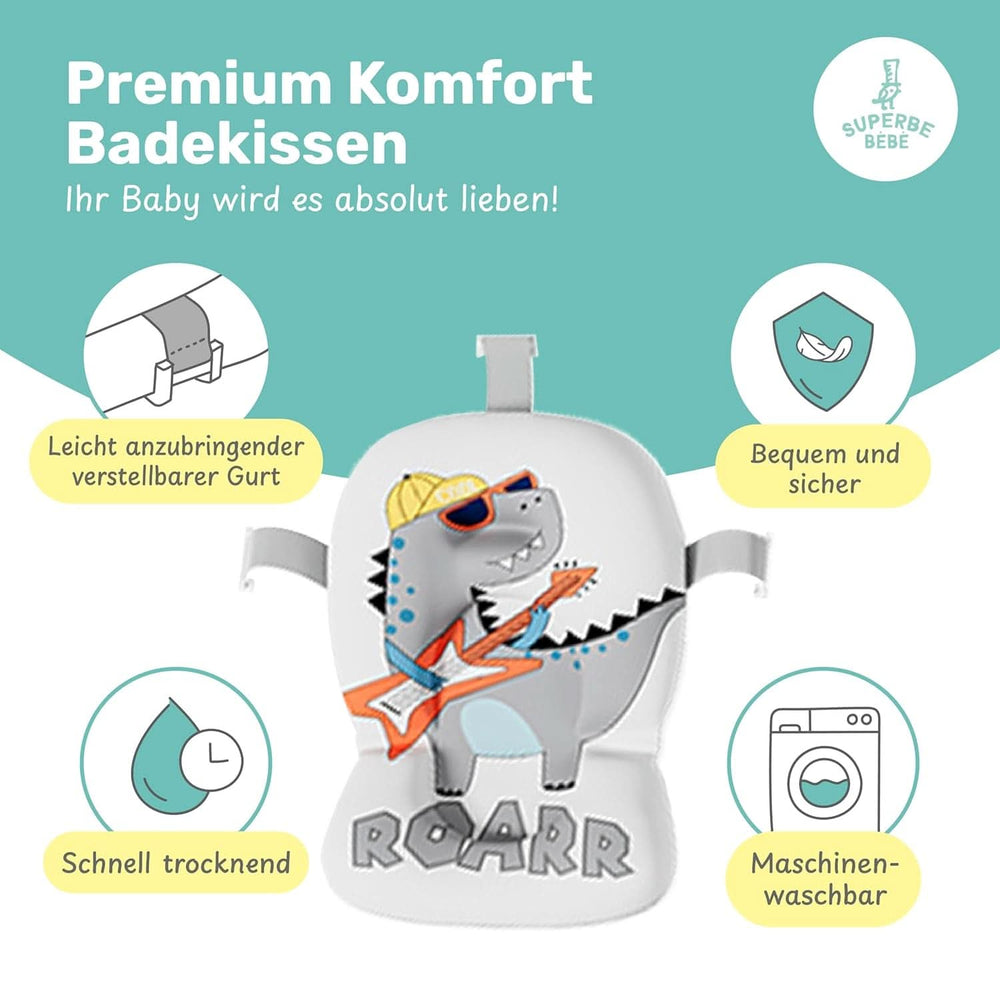 Faltbare Babybadewanne mit Badekissen und integriertem Thermometer Mutter und Kind Naty Shop